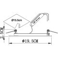 Встраиваемый светильник 4000K IP20 RA70 110° LED Arte Lamp RIGEL A7616PL-2WH