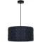 Arte Lamp Fleece A7097SP-1BK Подвесной современный светильник с плафоном 38 см, черно-синий фетровый абажур-цилиндр, черный металл, высота провода 100 см, лампа E27 1шт до 40Вт IP20 220В