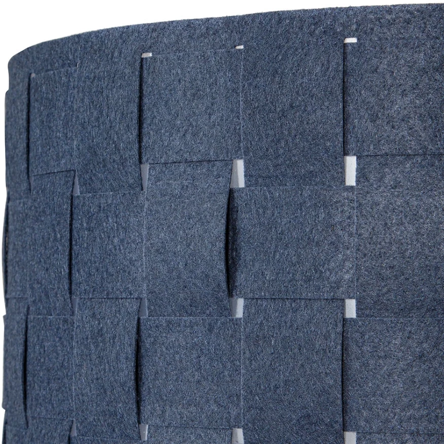 Arte Lamp Fleece A7097SP-1BK Подвесной современный светильник с плафоном 38 см, черно-синий фетровый абажур-цилиндр, черный металл, высота провода 100 см, лампа E27 1шт до 40Вт IP20 220В