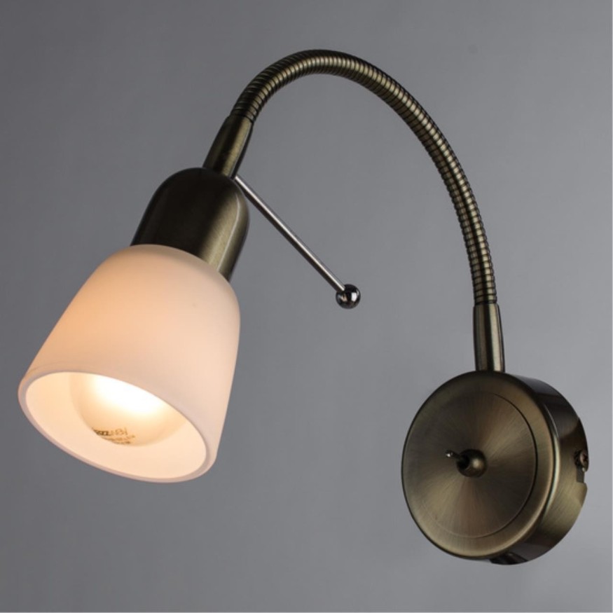 Спот настенный Arte Lamp A7009AP-1AB LETTURA под лампу 1xE14 40W