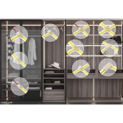 Arte Lamp A40-10-1CCT Универсальный прозрачный коннектор 9в1 (5шт) для любой одноцветной светодиодной ленты шириной 10мм, ввод питания или I/Г/Т/X соединение