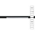 Магнитный трековый светильник Arte Lamp LINEA 3000k RA90 950Lm 15Вт 120° A4643PL-1BK