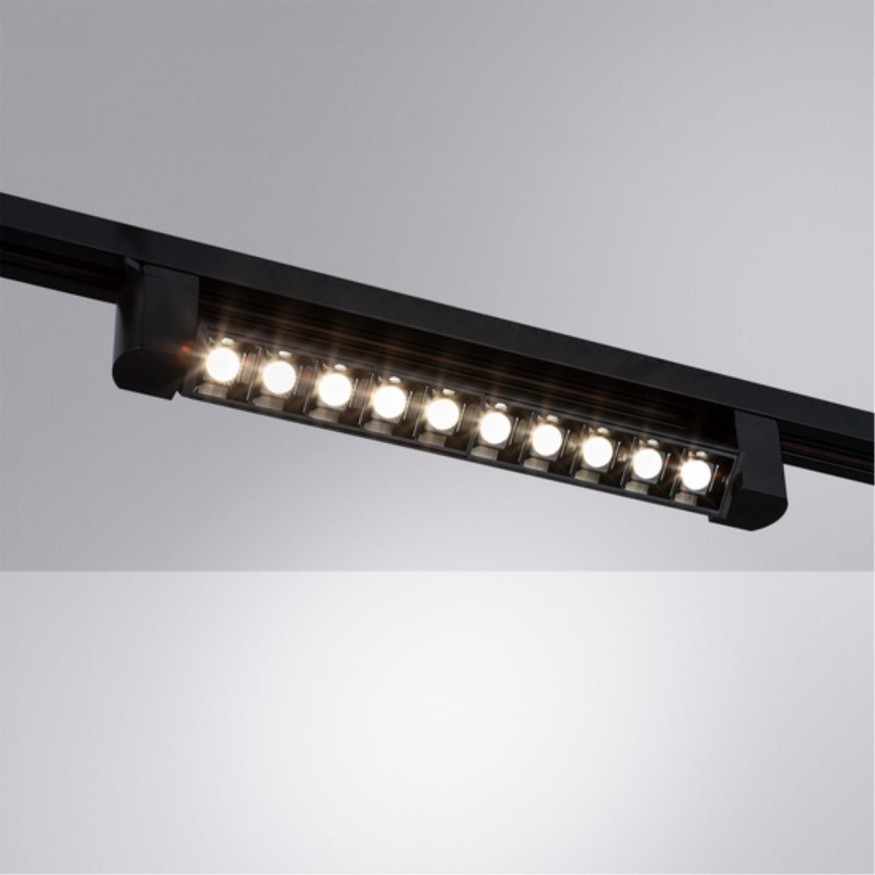 Однофазный двужильный светодиодный трековый светильник Arte Lamp A4575PL-1BK FLASH 4000К 1500Лм CRI90+ 24° 18Вт