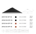 2511/06 SP-16 Трековый ременный светодиодный светильник диммируемый по TRIAC 0/1-10V Divinare Decorato CRI90+ 4000К 1280Лм 110° 16Вт