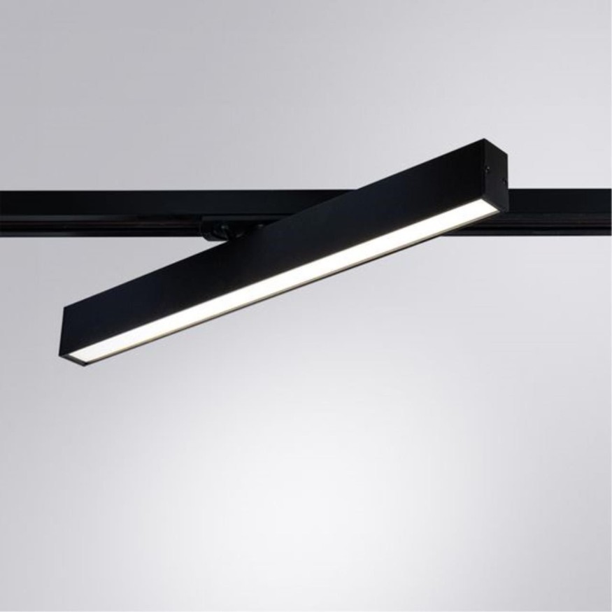 Однофазный двужильный светодиодный трековый светильник Arte Lamp A4576PL-1BK LINEETTA 4000К 1000Лм CRI90+ 120° 18Вт