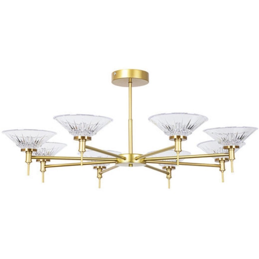 Люстра на штанге Arte Lamp ALESSIA A2076PL-8GO 