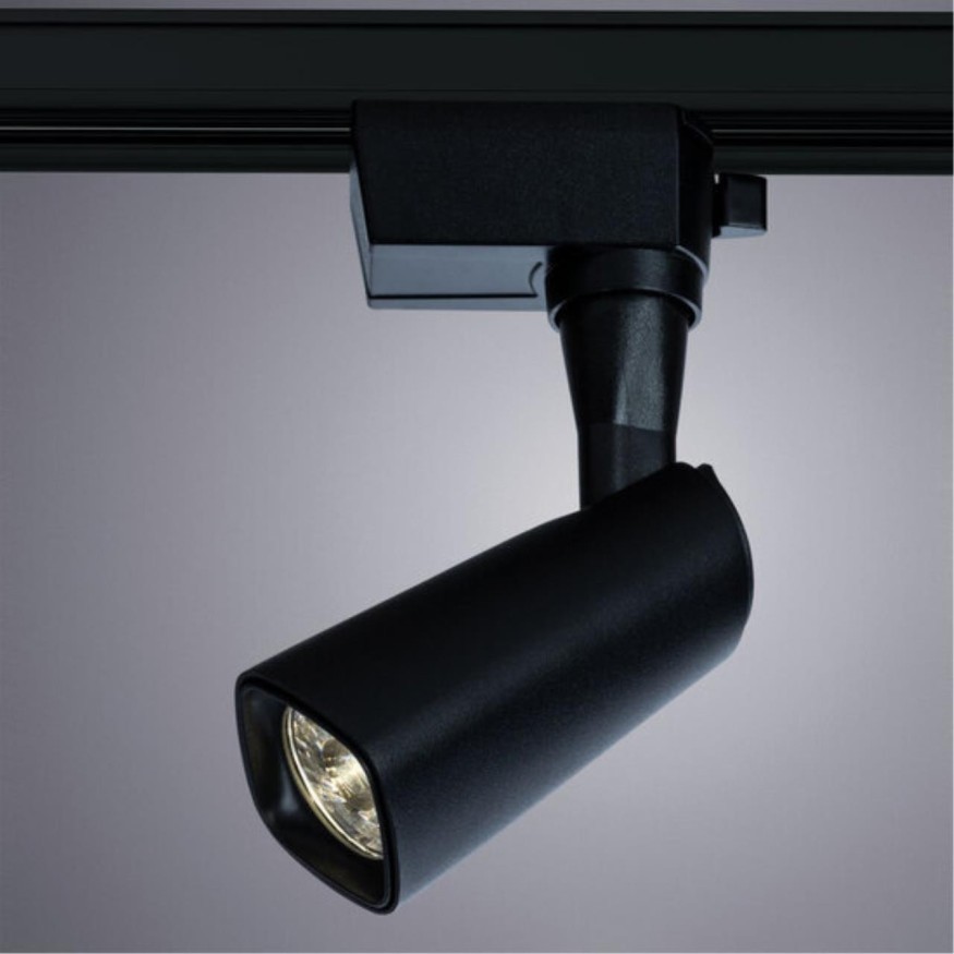 Однофазный двужильный светодиодный трековый светильник Arte Lamp A4561PL-1BK BARUT 4000К 750Лм CRI85+ 24° 10Вт