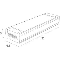 Блок питания 48V 250W 5.2А для светодиодной ленты Arte Lamp PRO A481405N