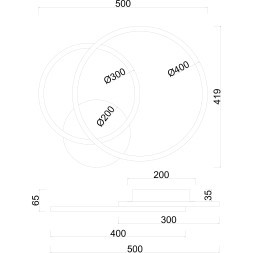 Потолочная люстра Arte Lamp MARSIC A2211PL-48BK