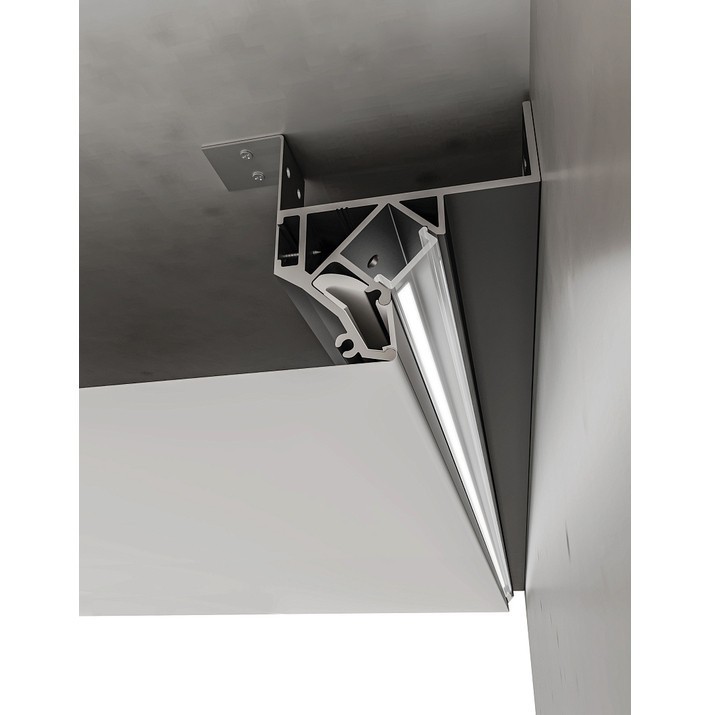 A650233P Теневой профиль (парящий потолок) 2м в ПВХ натяжной потолок, ленты шириной не более 10мм Arte Lamp GAP