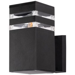 Уличный настенный светильник Arte Lamp A4421AL-1BK HADAR IP44 под лампу 1xE27 20W