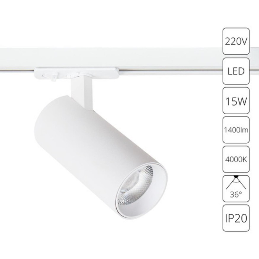 Трековый светильник Arte Lamp BENE A1946PL-1WH