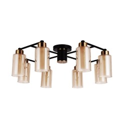 Люстра потолочная Arte Lamp A7027PL-8BK LEO под лампы 8xE14 40W