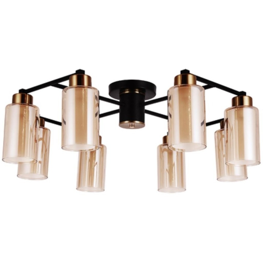 Люстра потолочная Arte Lamp A7027PL-8BK LEO под лампы 8xE14 40W