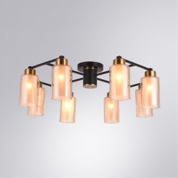 Люстра потолочная Arte Lamp A7027PL-8BK LEO под лампы 8xE14 40W