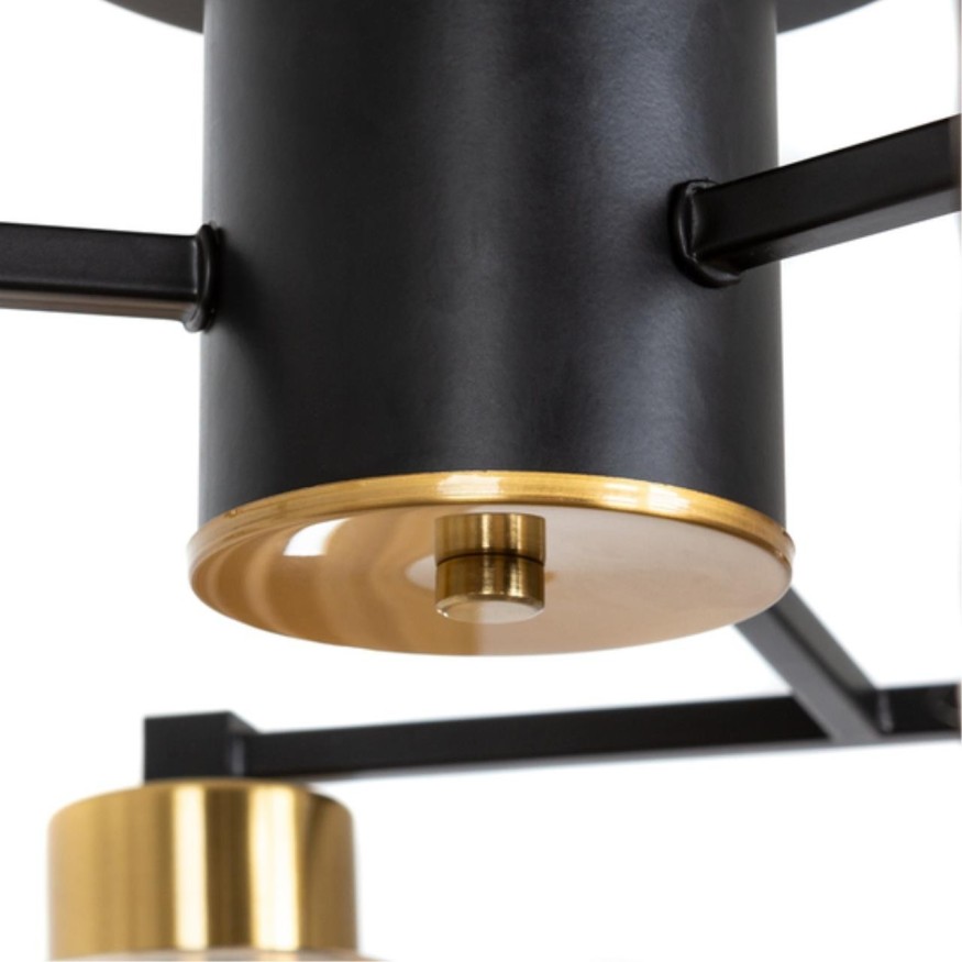 Люстра потолочная Arte Lamp A7027PL-8BK LEO под лампы 8xE14 40W