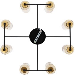 Люстра потолочная Arte Lamp A7027PL-8BK LEO под лампы 8xE14 40W