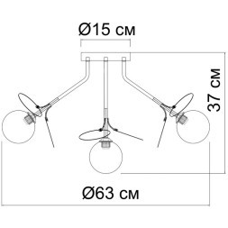 Потолочная люстра Arte Lamp PEACOCK A1369PL-7SG