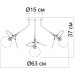 Потолочная люстра Arte Lamp PEACOCK A1369PL-7SG