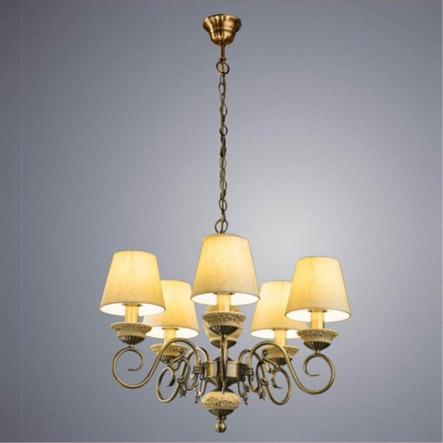 Подвесная люстра Arte Lamp IVORY A9070LM-5AB