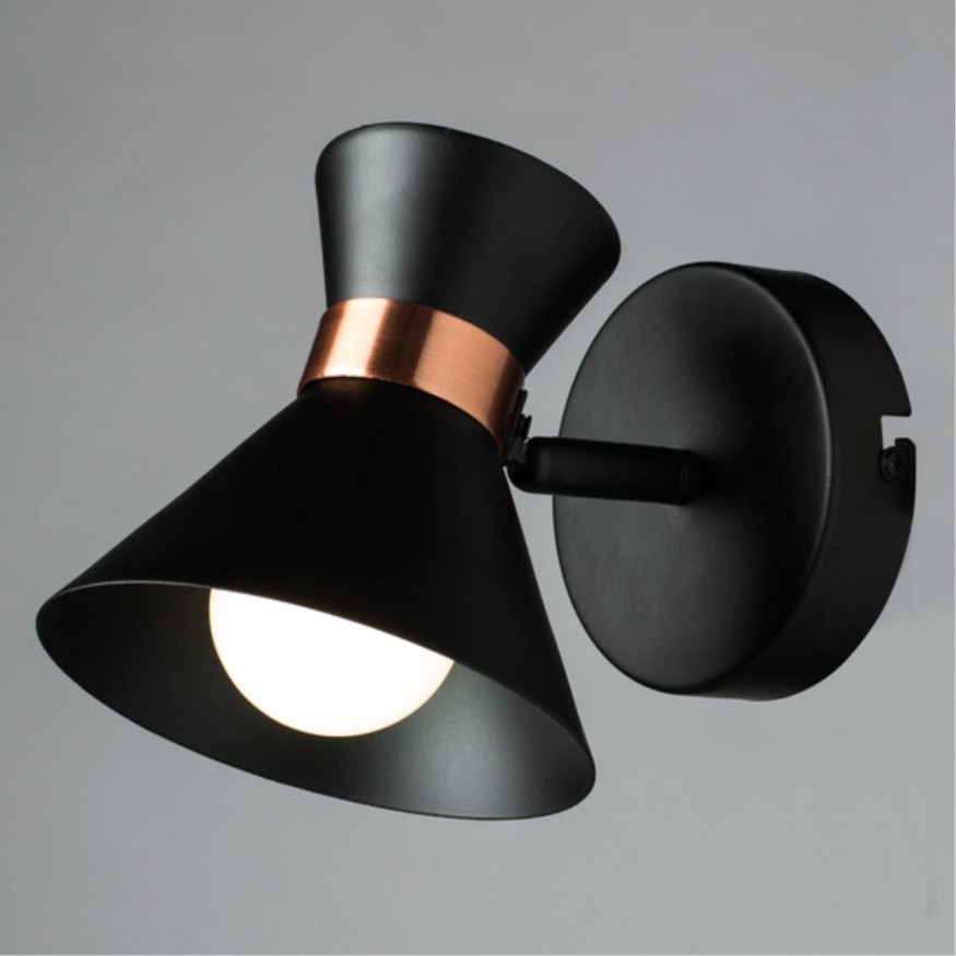 Спот настенный Arte Lamp A1406AP-1BK BALTIMORE под лампу 1xE14 40W