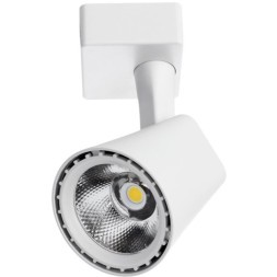 Однофазный двужильный светодиодный трековый светильник Arte Lamp A1811PL-1WH AMICO 3000К 800Лм CRI85+ 24° 10Вт