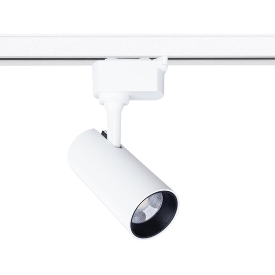Однофазный двужильный светодиодный трековый светильник Arte Lamp A4568PL-1WH REGULUS 4000К 1000Лм CRI85+ 24° 13Вт