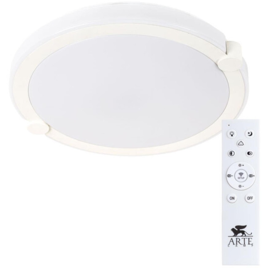 Потолочная люстра светодиодная с пультом Biscotti A2679PL-72WH