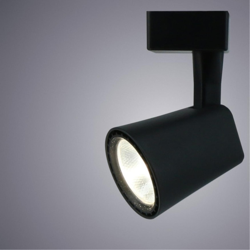 Однофазный двужильный светодиодный трековый светильник Arte Lamp A1811PL-1BK AMICO 3000К 800Лм CRI85+ 24° 10Вт