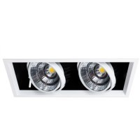 Встраиваемый светильник Arte Lamp A8450PL-2WH MERGA светодиодный 2xLED 50W