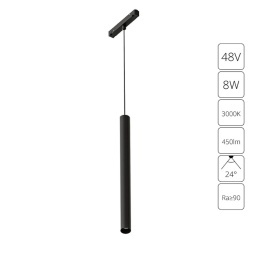 A4780SP-1BK Трековый магнитный светодиодный светильник Arte Lamp Linea 2.0 CRI90+ 3000К 450Лм 24° 8Вт