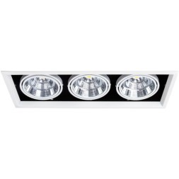 Встраиваемый светильник Arte Lamp A8450PL-3WH MERGA светодиодный 3xLED 75W