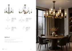 Люстра на штанге Divinare 2654/17 LM-12 BAROLO под лампы 12xE14 40W