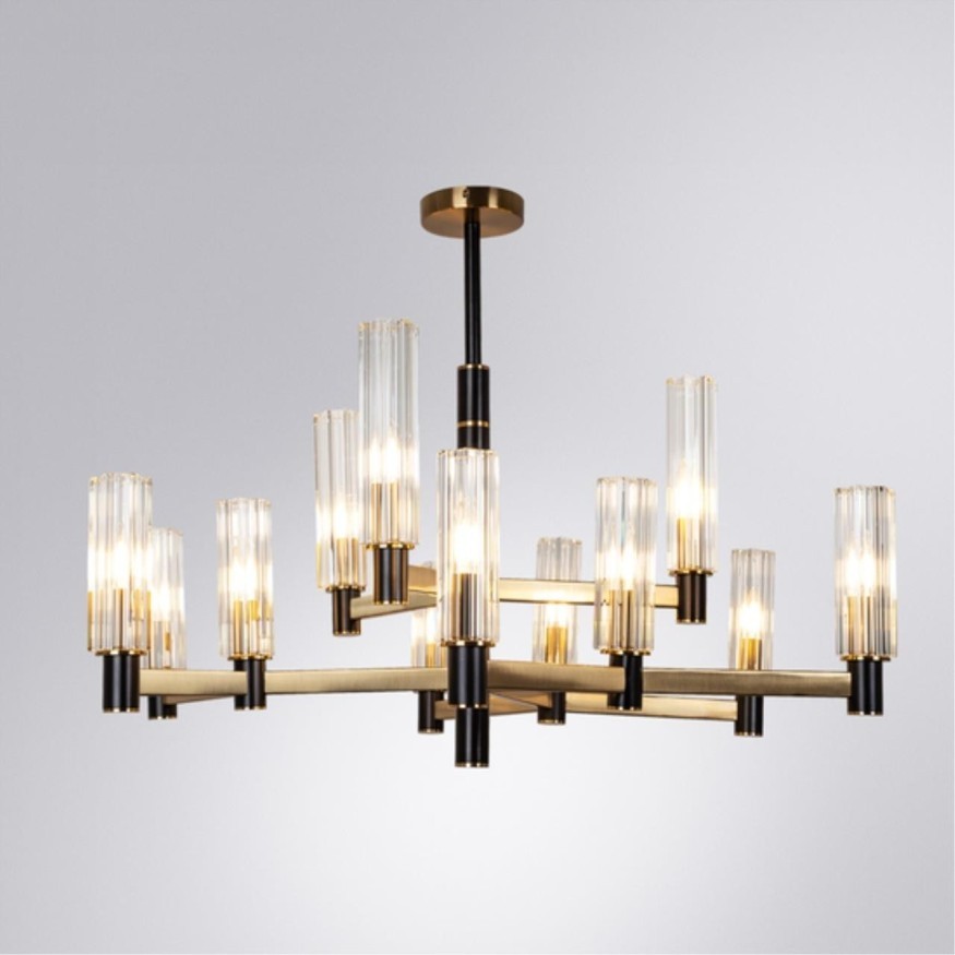Люстра на штанге Divinare 2654/17 LM-12 BAROLO под лампы 12xE14 40W