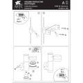 Уличный настенный светильник под лампы GU10+GX53 с защитой IP54 Arte Lamp BUDAPEST A2362AL-2BK