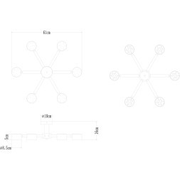 Потолочная люстра Arte Lamp TENDA A1624PL-6BK