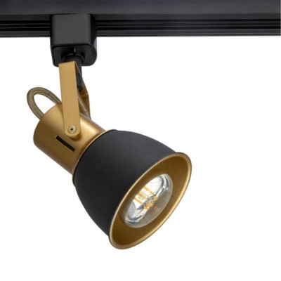 Однофазный двужильный трековый светильник Arte Lamp A1677PL-1GO JOVI под сменную лампу Е14