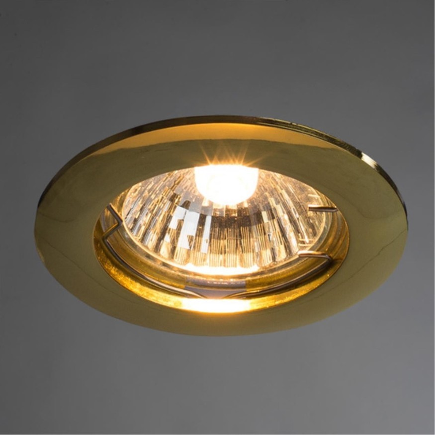 Точечный встраиваемый светильник Arte Lamp BASIC A2103PL-1GO