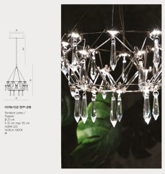 Подвесная люстра Divinare ROTONDO 1019/02 SP-28
