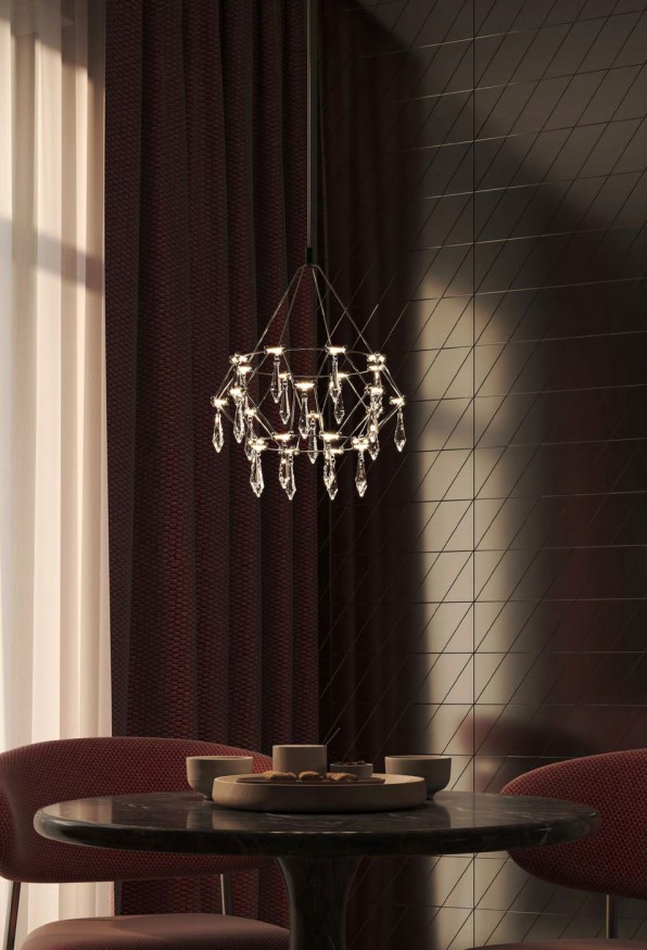 Подвесная люстра Divinare ROTONDO 1019/02 SP-28