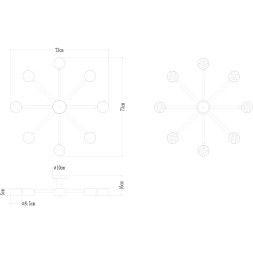 Потолочная люстра Arte Lamp TENDA A1624PL-8BK