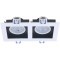Встраиваемый светильник Arte Lamp A2910PL-2WH GRADO светодиодный 2xLED 10W 48V