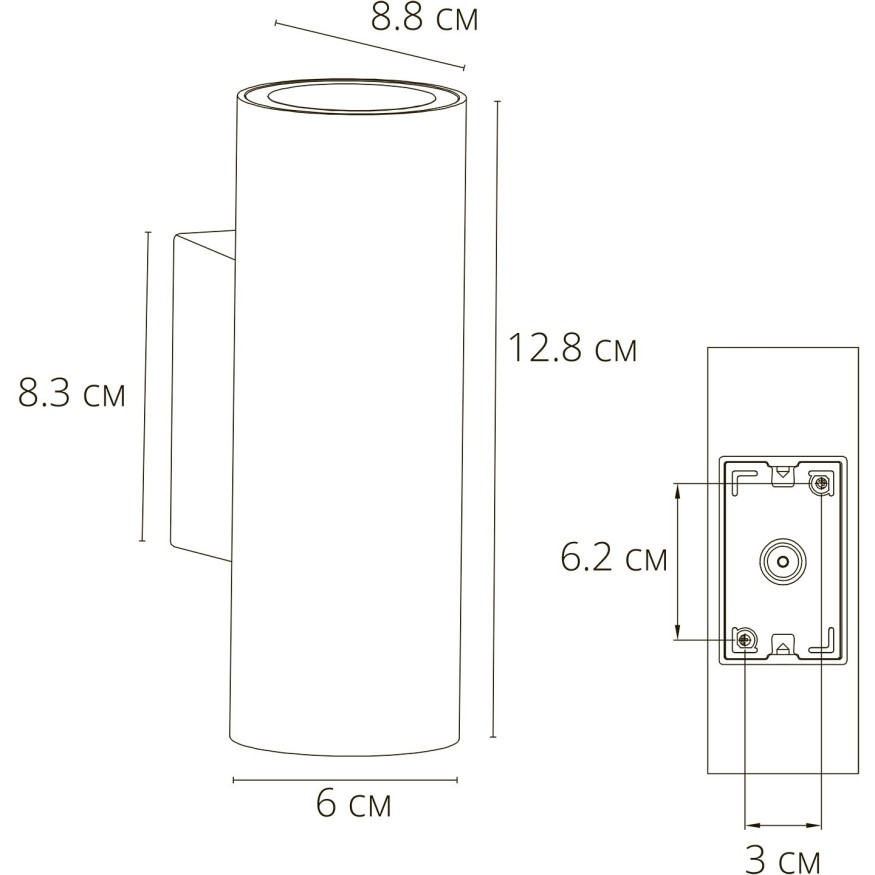 Фасадный светильник LED 2700/3400/4000 1500Lm Arte Lamp TORCULAR A1307AL-2BK