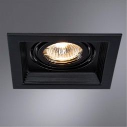 Встраиваемый светильник Arte Lamp A6661PL-1BK CANIS под лампу 1xGU10 50W