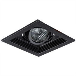 Встраиваемый светильник Arte Lamp A6661PL-1BK CANIS под лампу 1xGU10 50W