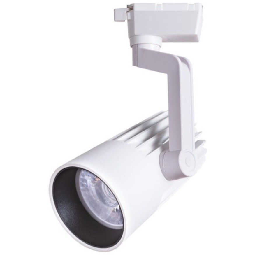 Однофазный двужильный светодиодный трековый светильник Arte Lamp A1640PL-1WH WALES 4000К 3300Лм CRI85+ 24° 40Вт