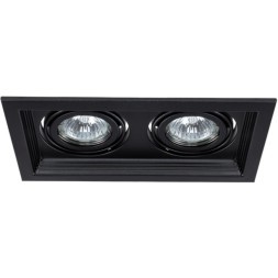 Встраиваемый светильник Arte Lamp A6661PL-2BK CANIS под лампы 2xGU10 50W