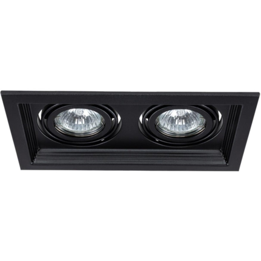 Встраиваемый светильник Arte Lamp A6661PL-2BK CANIS под лампы 2xGU10 50W