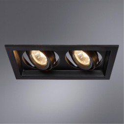Встраиваемый светильник Arte Lamp A6661PL-2BK CANIS под лампы 2xGU10 50W