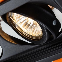 Встраиваемый светильник Arte Lamp A6661PL-2BK CANIS под лампы 2xGU10 50W